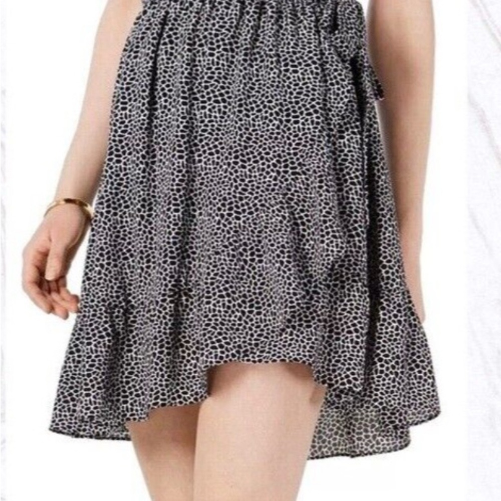 Michael Kors Monochrome Patterned Skater Skirt